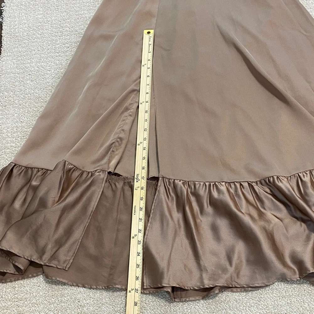 Show Me Your MuMu Tan Maxi Dress Size L - Picture 15 of 16